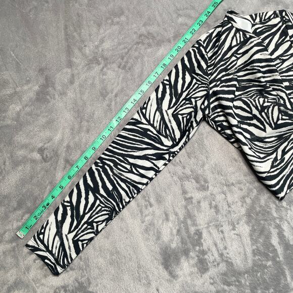 Skatie Rashguard Womens Large Zebra Print Long Sleeve Activewear Beach Surf - Picture 8 of 9